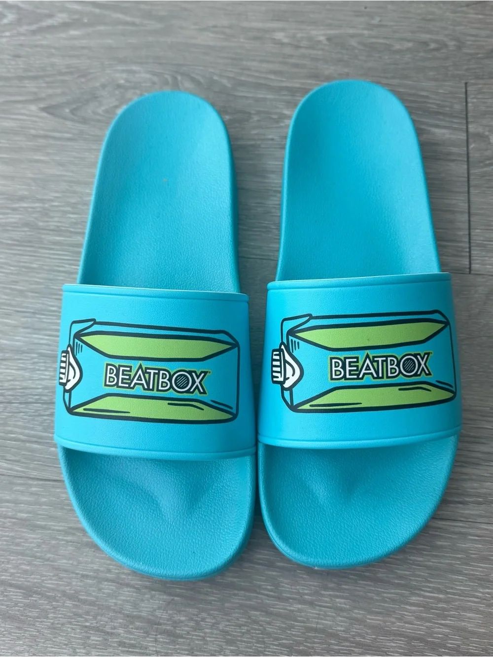 Beatbox Blue Slides Sandals size 46 large